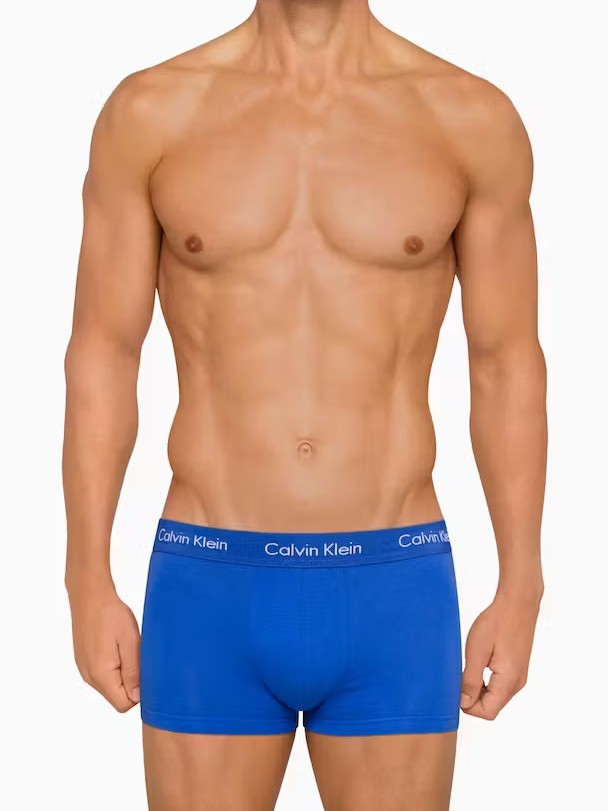 Calvin Klein Cotton Stretch 3pk Low Rise Trunks
