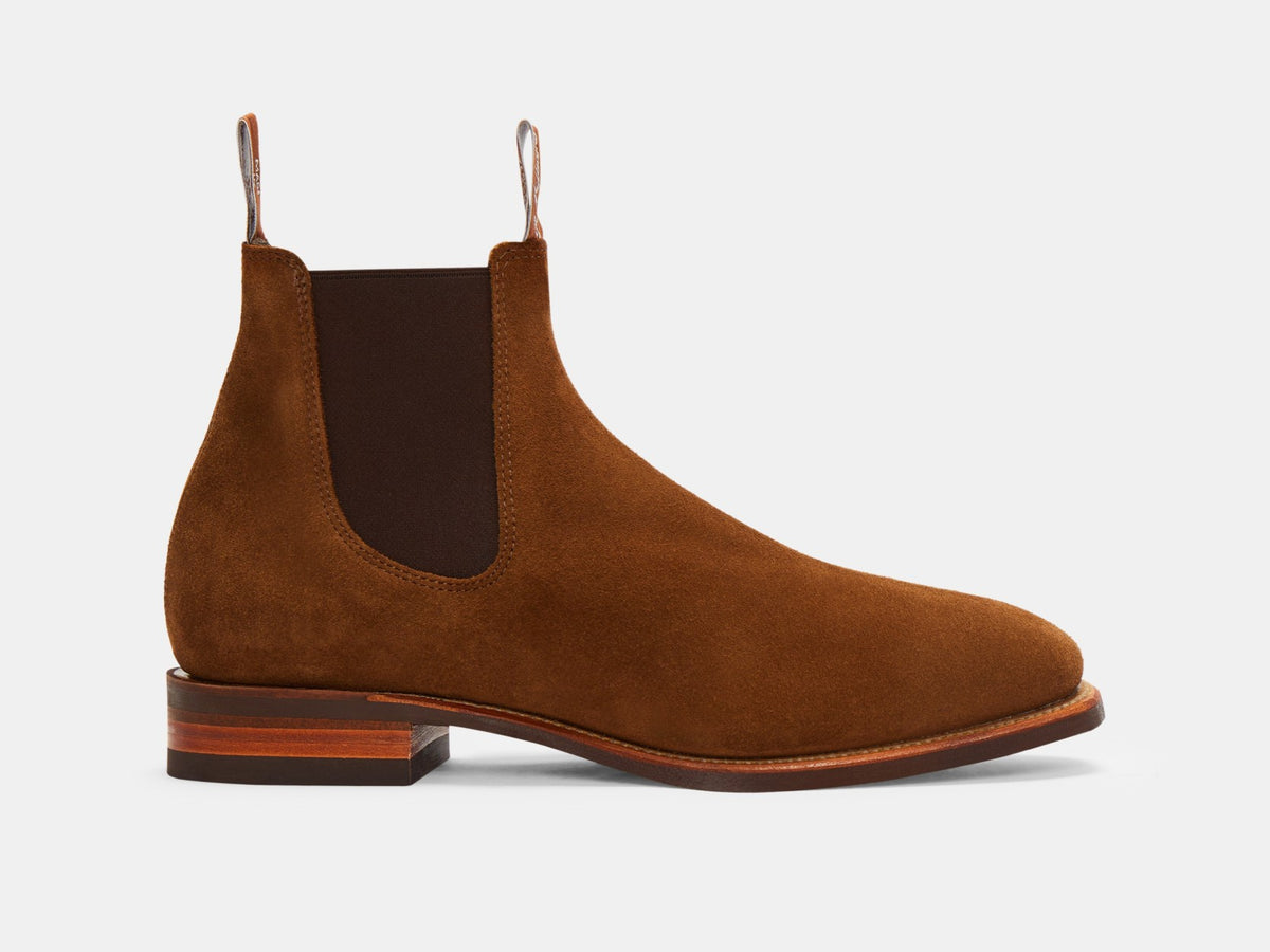 RM Williams W25 Comfort Craftsman Suede Boots - Cedar