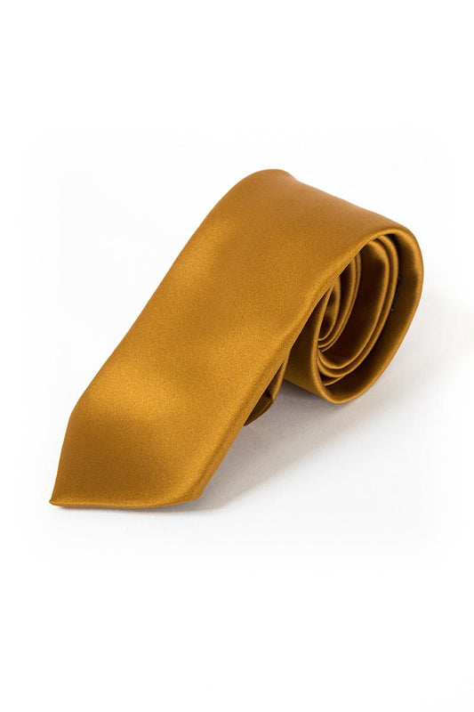 09 Bronze Satin Tie - Thomson's Suits Ltd - 26273