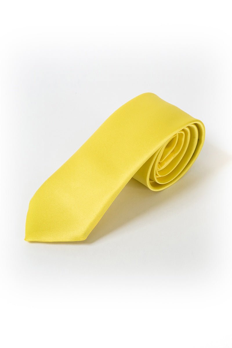 18 Yellow Satin Tie - Thomson's Suits Ltd - 26282