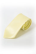 21 Lemon Satin Tie - Thomson's Suits Ltd - 26285