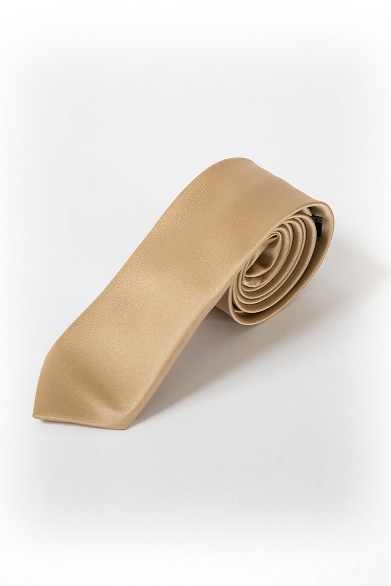 26 Gold Satin Tie - Thomson's Suits Ltd - 26290