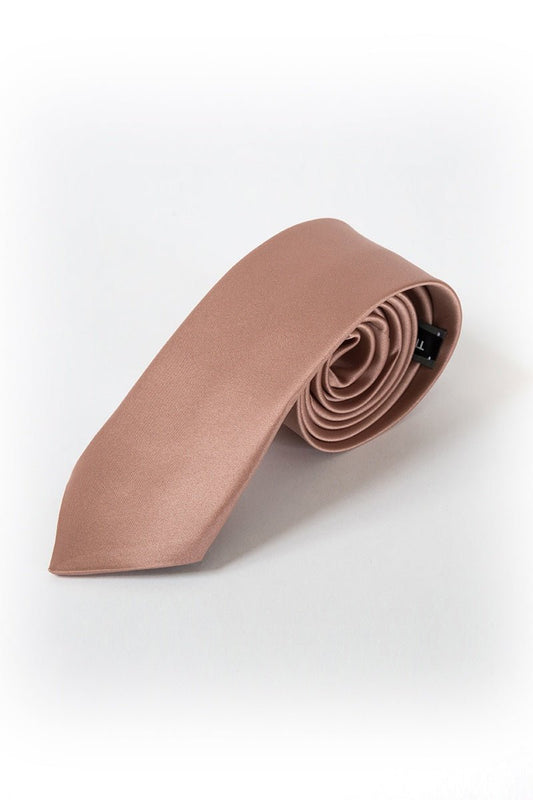 27 Copper Satin Tie - Thomson's Suits Ltd - 26291