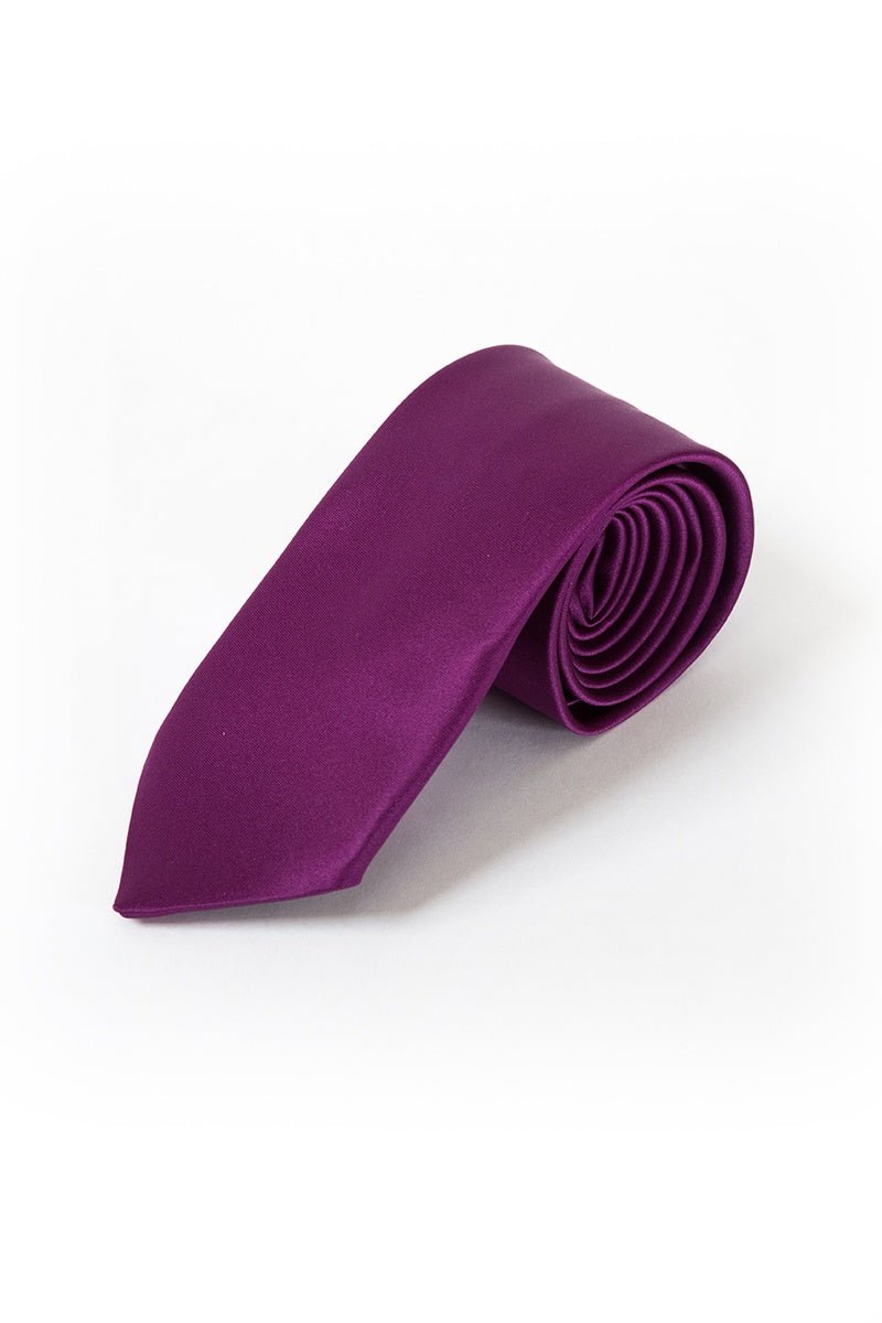 45 Grape Satin Tie - Thomson's Suits Ltd - 26309