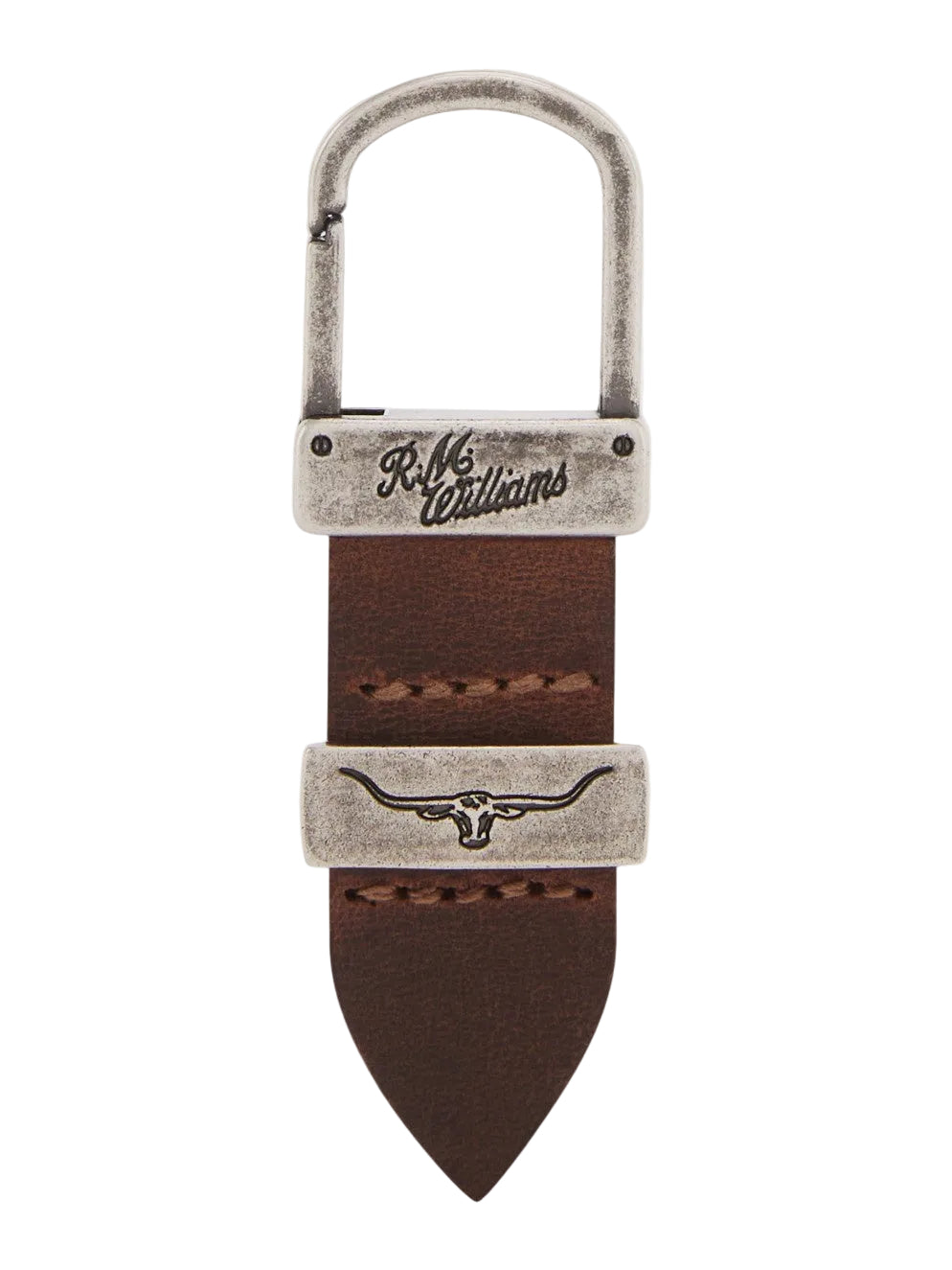 RM Williams W24 Drover Key Fob - Bark