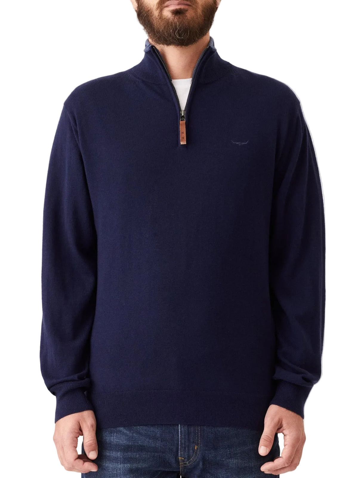 RM Williams W25 Ernest Sweater - Navy
