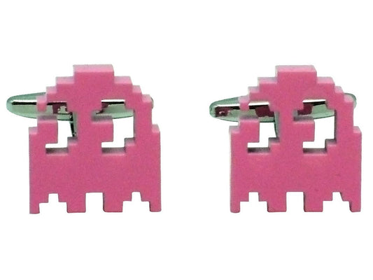 gDesign Pinky Pac Man Cufflinks - Pink