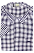 Aertex 88395 Taunton Polo - Thomson's Suits Ltd - Navy Check - S - 5403