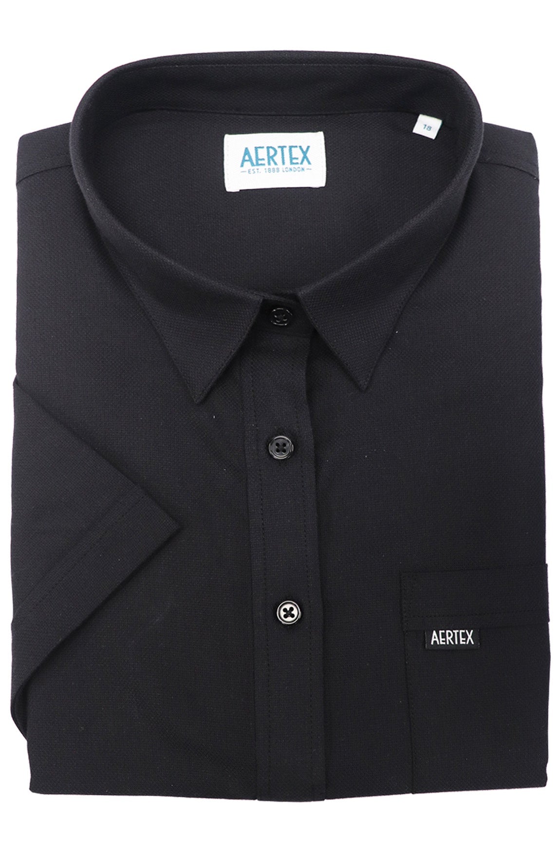 Aertex FYI175 Wells Ladies Polo - Thomson's Suits Ltd - Black - 8 - 44136