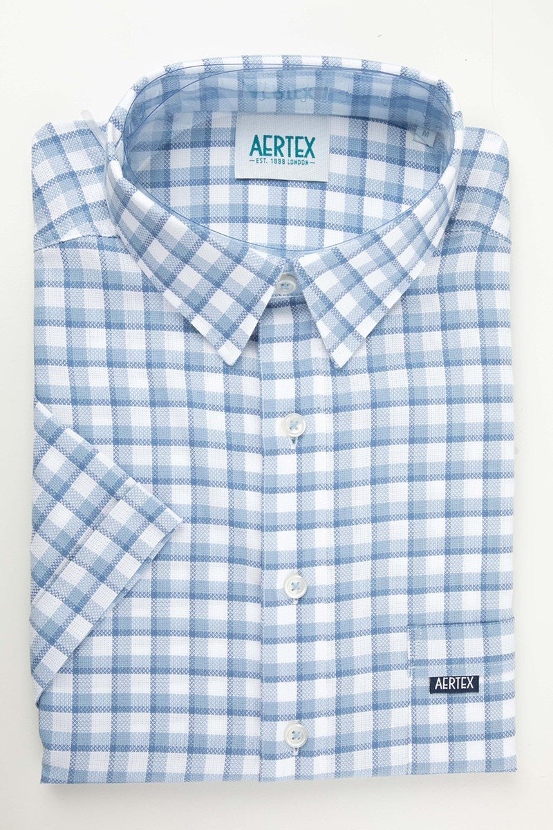 Aertex FYM160 Boys Derby Polo - Thomson's Suits Ltd - Chambray - 8 - 57805