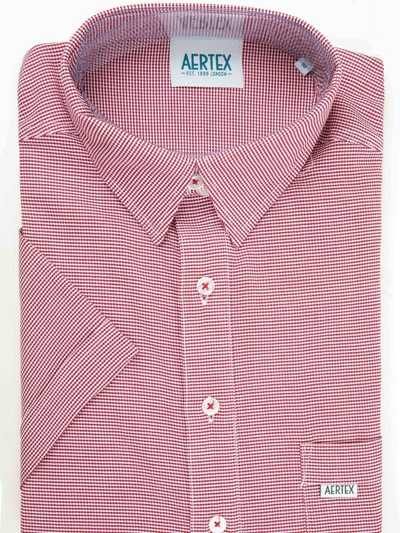Aertex FYM171 Taunton Polo - Thomson's Suits Ltd - Red - S - 49973