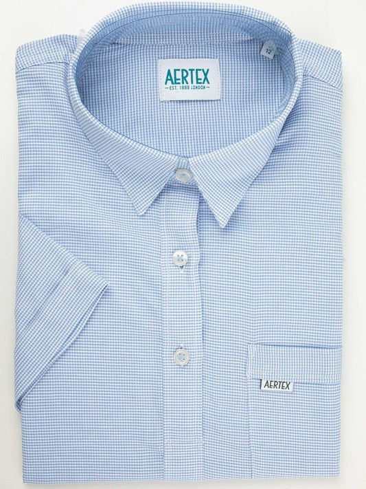 Aertex FYM171 Wells Ladies Polo - Thomson's Suits Ltd - Mid Blue - 8 - 49836