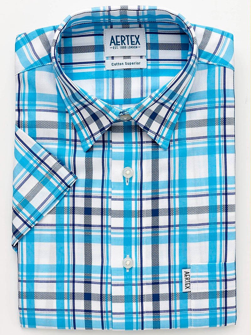 Aertex FYO192 CS Taunton Polo - Thomson's Suits Ltd - Blue - S - 63586