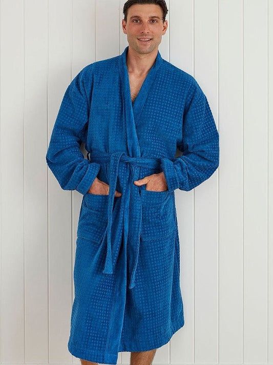 Baksana Fabian Robe - Thomson's Suits Ltd - Blue - S-M - 52663