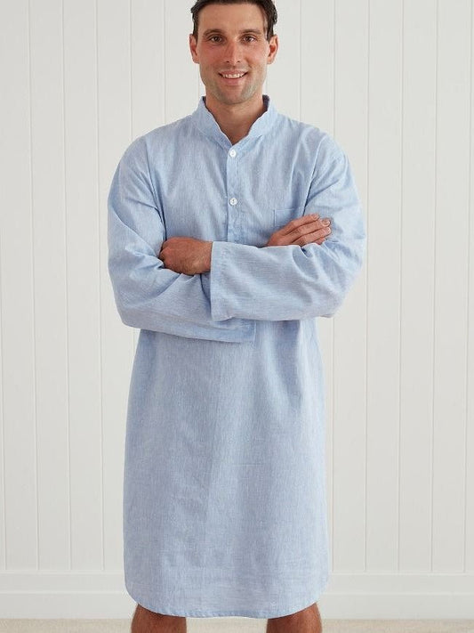 Baksana Liam Nightshirt - Thomson's Suits Ltd - Sky - S - 51650