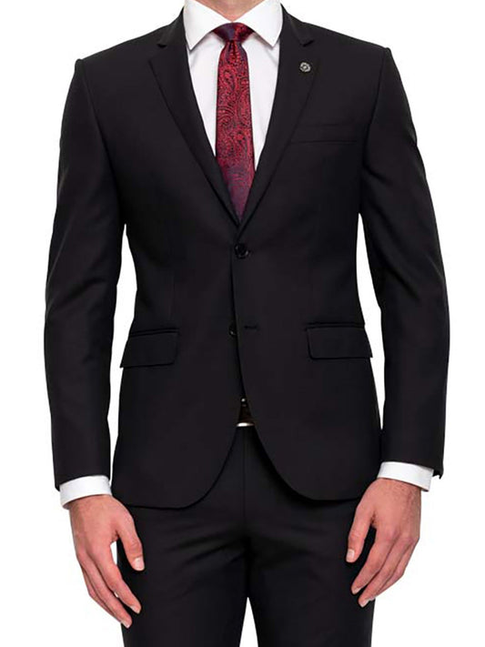 Black Alamein 2 Piece Hire Suit - Thomson's Suits Ltd - Black - - 12327