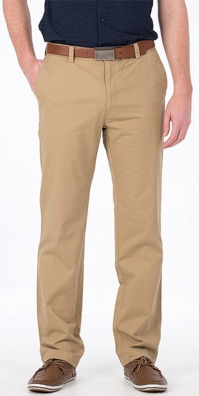 Bob Spears Active Waist Casual Chino's - Thomson's Suits Ltd - Taupe - 34 - 38852