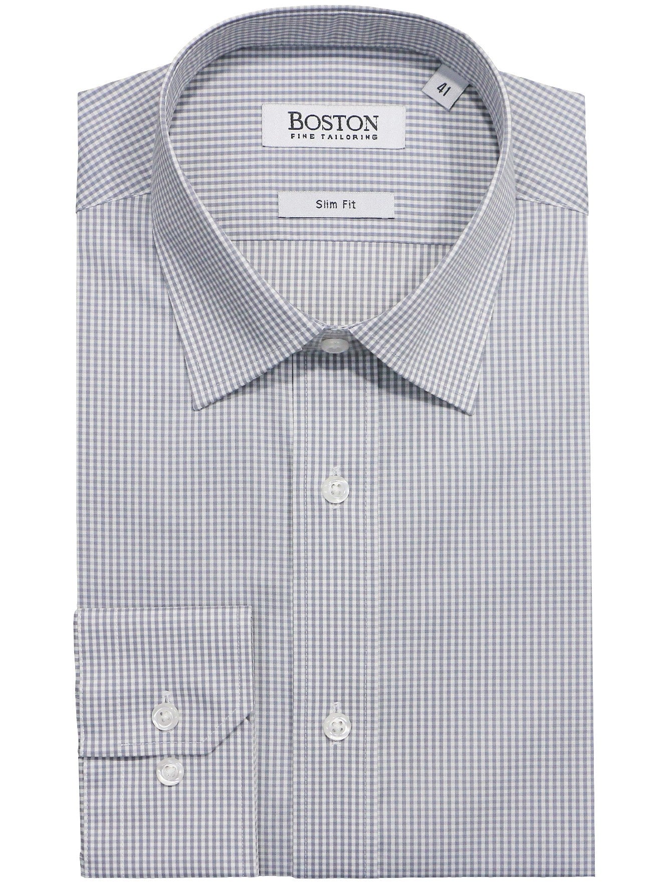 Boston BS555 Liberty Shirt - Thomson's Suits Ltd - Charcoal - 41 - 58461