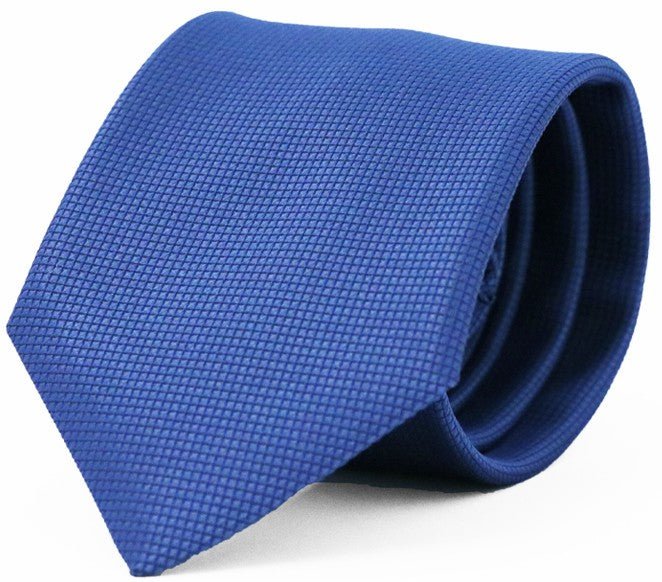 Fellini Classic Jacquard Tie - Thomson's Suits Ltd - Cobalt - - 37540