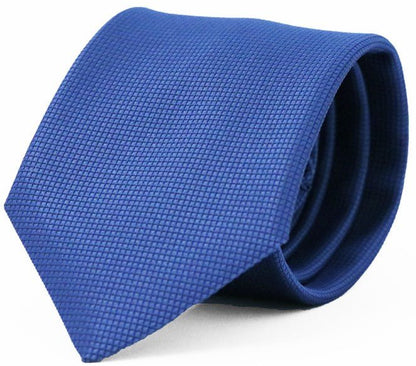 Fellini Classic Jacquard Tie - Thomson's Suits Ltd - Cobalt - - 37540