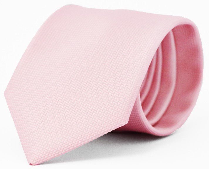 Fellini Classic Jacquard Tie - Thomson's Suits Ltd - Pink - - 37535