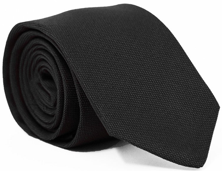 Fellini Matte Silk Tie - Thomson's Suits Ltd - Khaki - - 37554