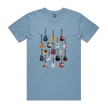 isthatso Famous Guitars T-Shirt - Thomson's Suits Ltd - Mid Blue - M - 62480