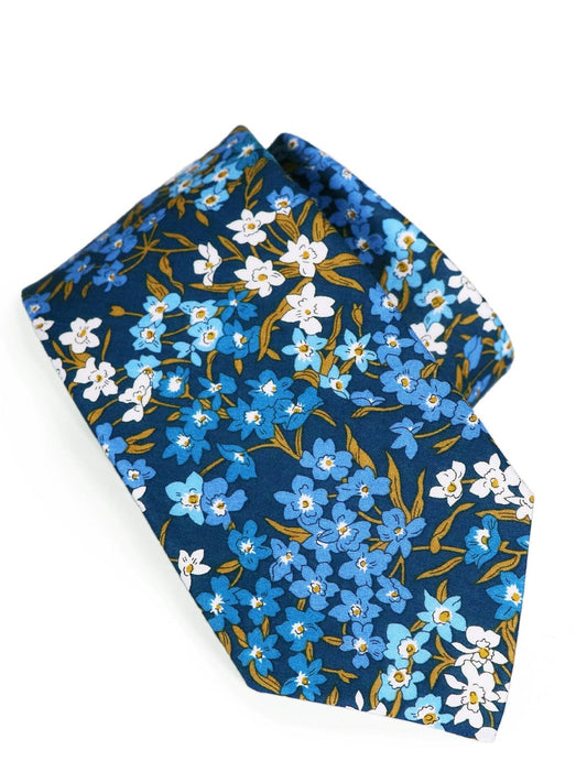 Liberty Cotton S20 Ties - Thomson's Suits Ltd - Sea Blossoms - - 46470