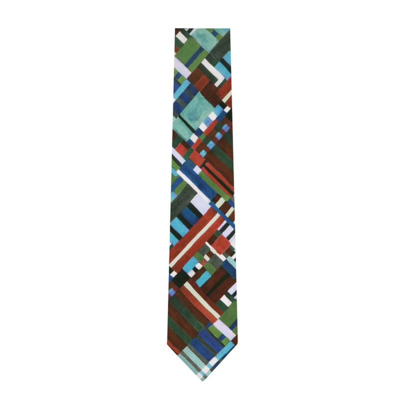 Liberty Cotton W21 Ties - Thomson's Suits Ltd - Patchwork Canvas - - 51207