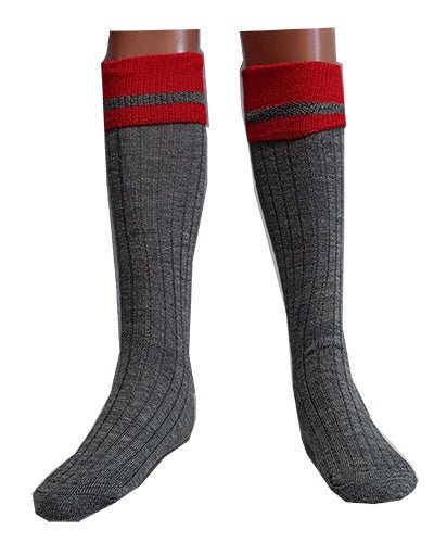Lindisfarne College Sock - Thomson's Suits Ltd - Grey - 13 to 2 - 8310