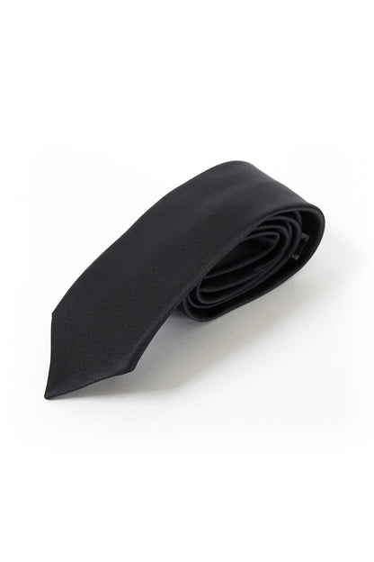 Long Tie - Thomson's Suits Ltd - Black - - 10521