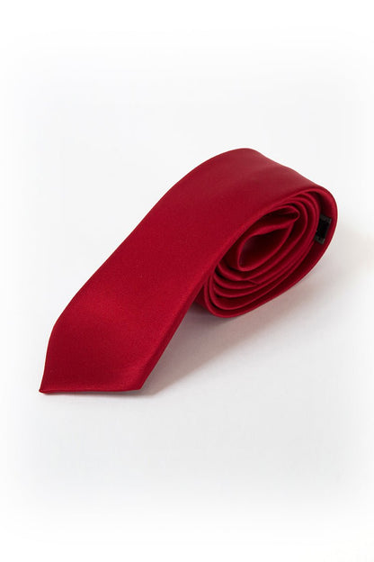 Long Tie - Thomson's Suits Ltd - Cherry - - 10534