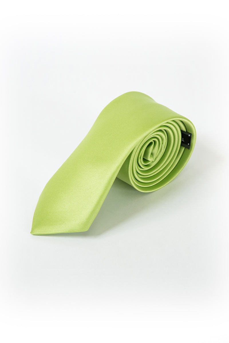 Long Tie - Thomson's Suits Ltd - Lime - - 10540