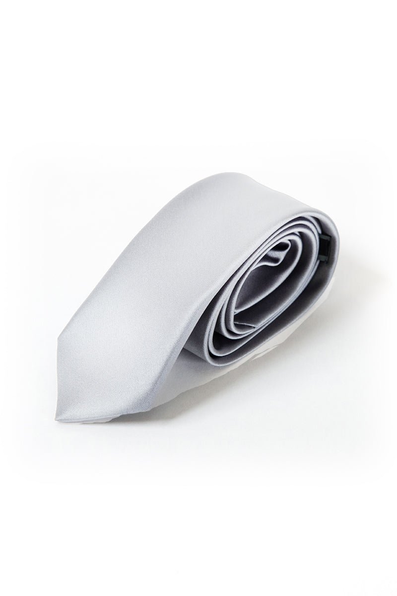 Long Tie - Thomson's Suits Ltd - Silver - - 10523