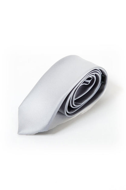 Long Tie - Thomson's Suits Ltd - Silver - - 10523