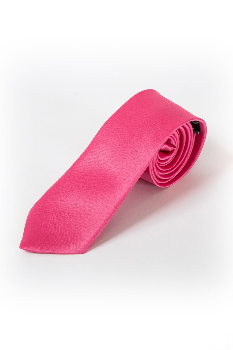 Long Tie - Thomson's Suits Ltd - Shocking Pink - - 44371