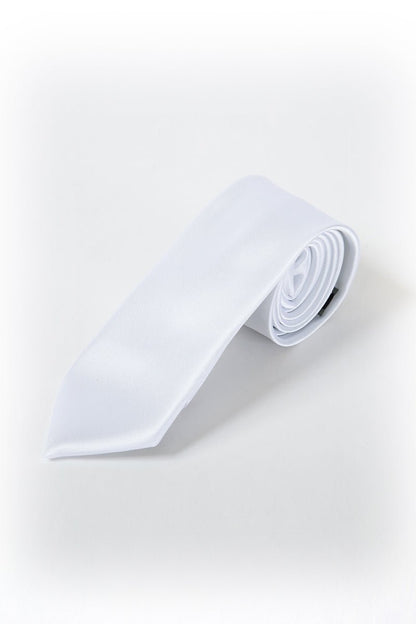 Long Tie - Thomson's Suits Ltd - White - - 10524