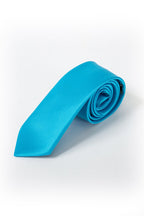 Long Tie - Thomson's Suits Ltd - Aqua - - 10529