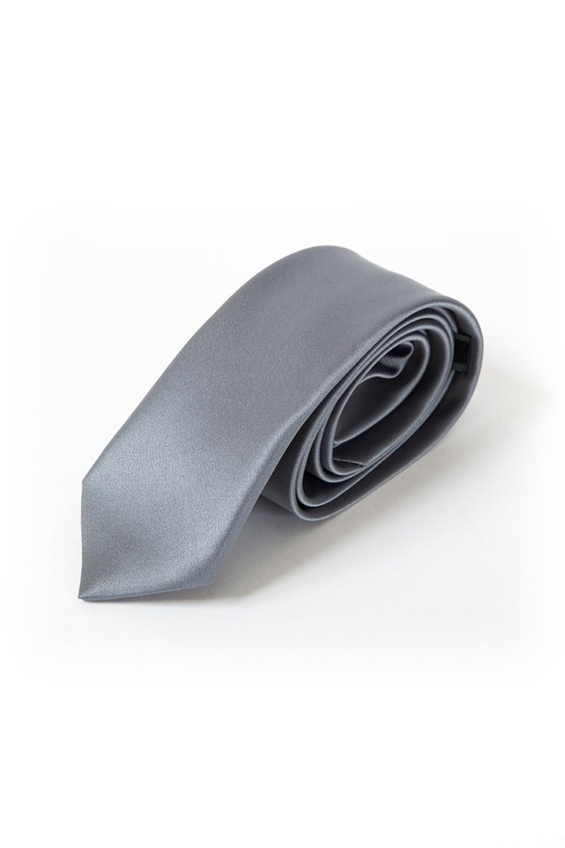 Long Tie - Thomson's Suits Ltd - Charcoal - - 10522