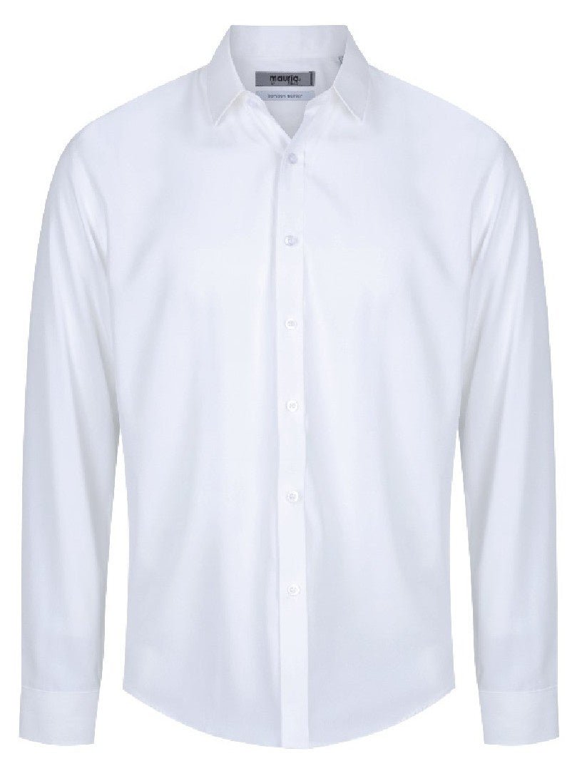 Maurio Bamboo Shirt - Thomson's Suits Ltd - White - S - 46442