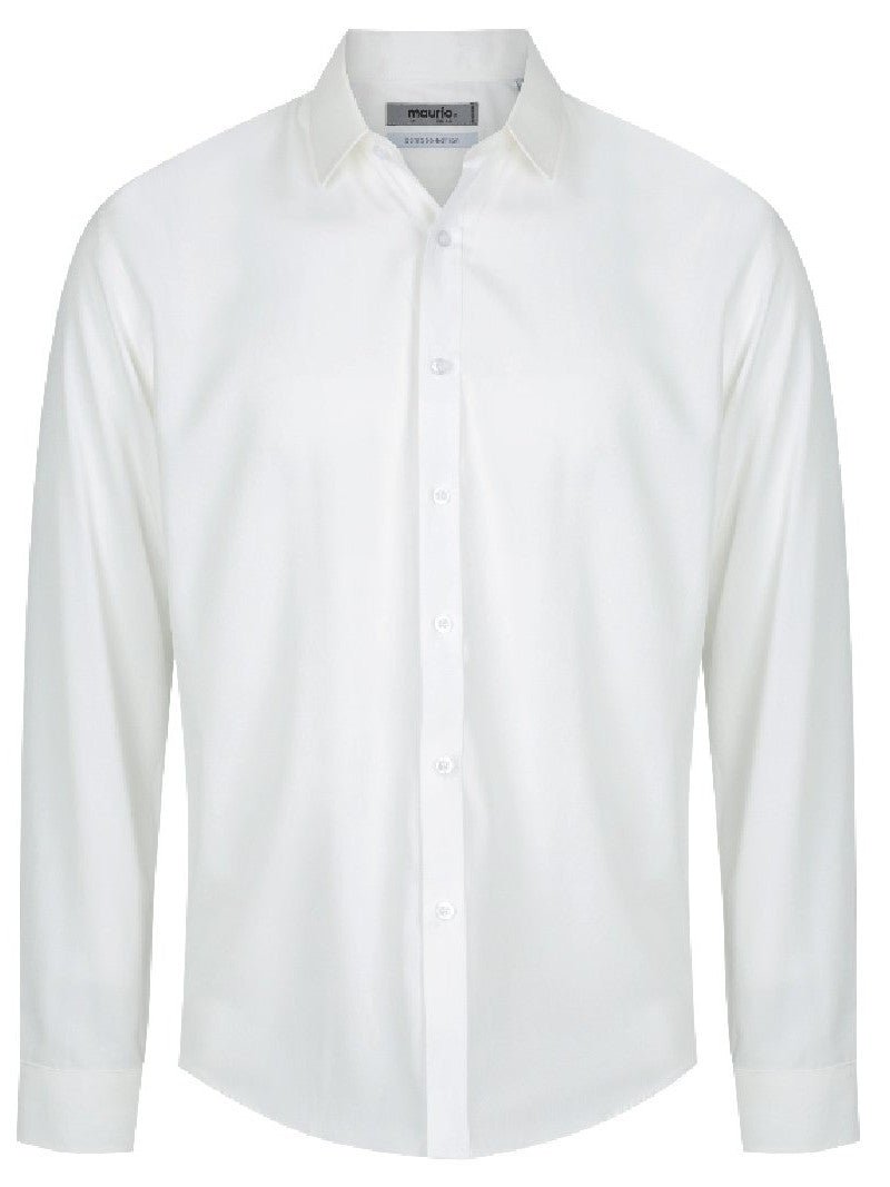 Maurio Bamboo Shirt - Thomson's Suits Ltd - Off White - S - 46445