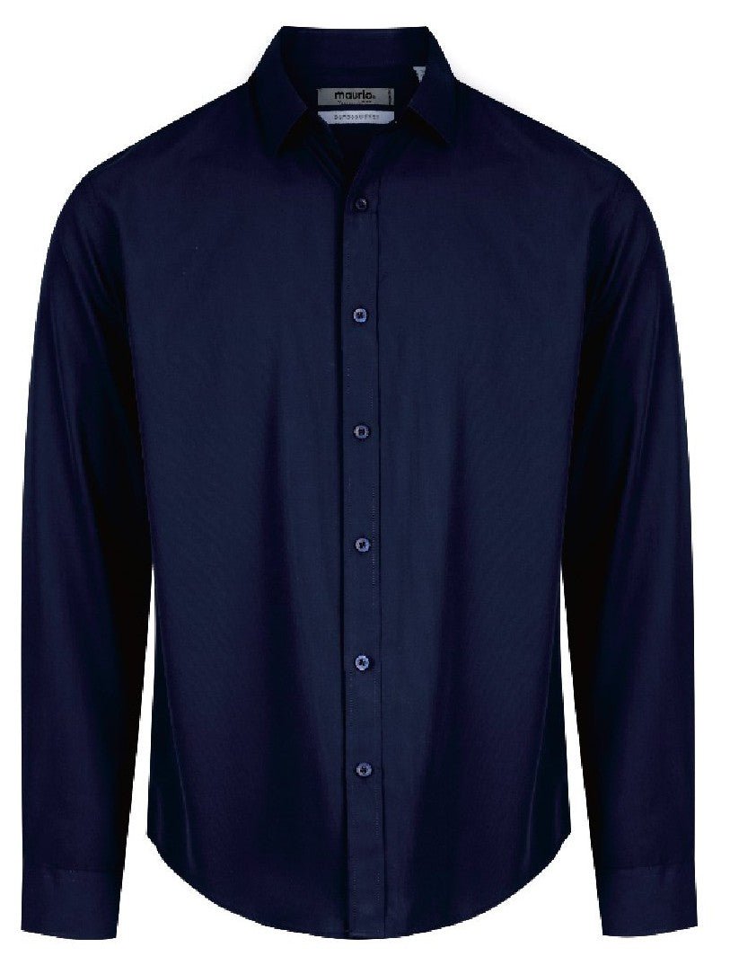 Maurio Bamboo Shirt - Thomson's Suits Ltd - Navy - S - 46443