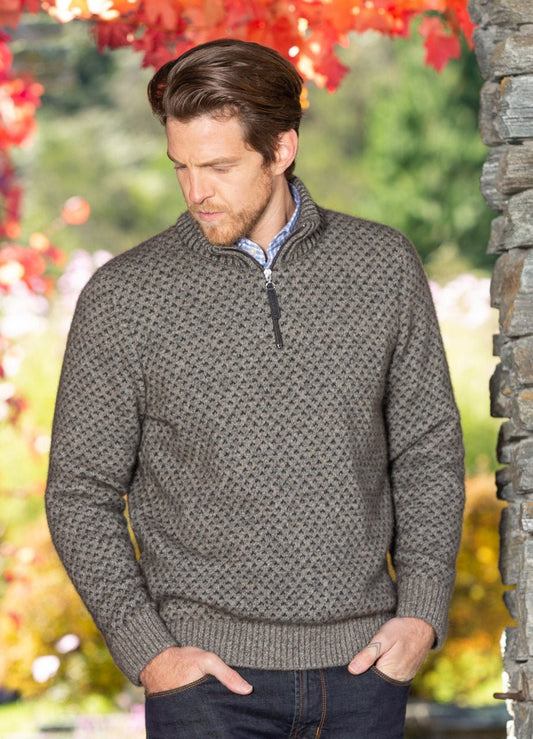 Noble Wild NW1073 Birdseye Zip Jersey - Thomson's Suits Ltd - Charcoal Shale - M - 38989