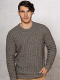 Noble Wilde W22 Cable Crew Jersey - Thomson's Suits Ltd - Pumice - M - 62236
