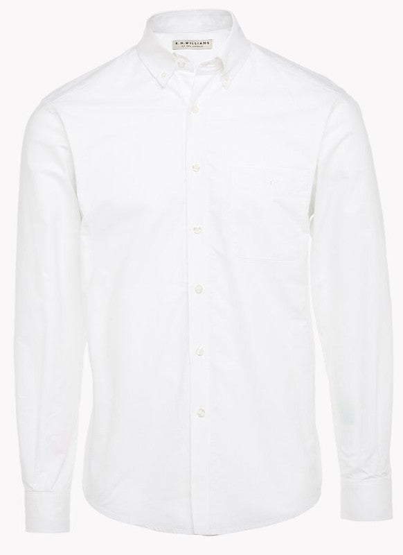 RMW Collins Oxford Shirt - Thomson's Suits Ltd - White - S - 25449