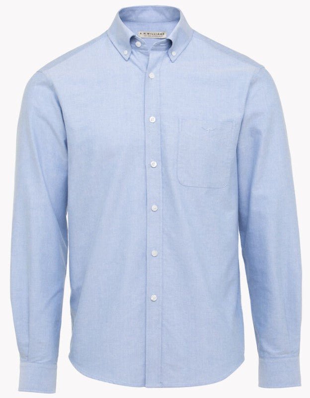 RMW Collins Oxford Shirt - Thomson's Suits Ltd - Light Blue - S - 25447