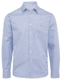 RMW Collins Twill Shirt - Thomson's Suits Ltd - Blue Check - S - 25462