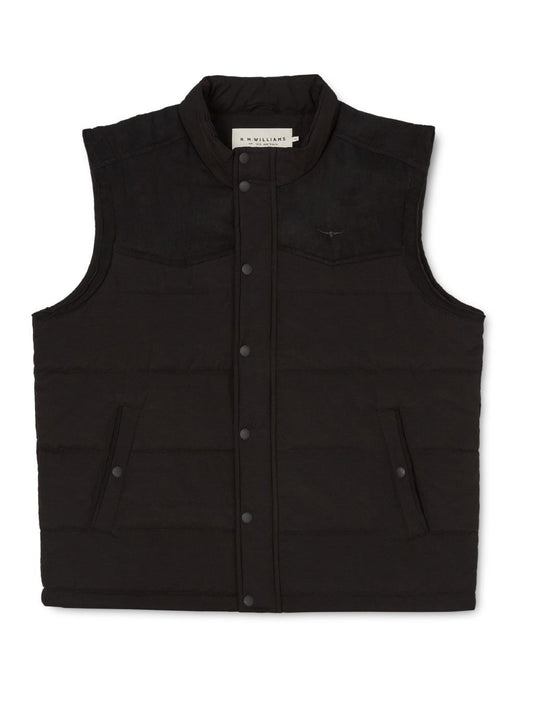 RMW W22 Carnarvon Vest - Thomson's Suits Ltd - Black - S - 61064
