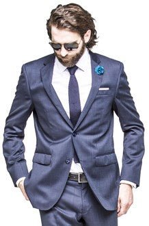 Savile Row C10 Abram Suit - Thomson's Suits Ltd - Navy - 108R - 42060