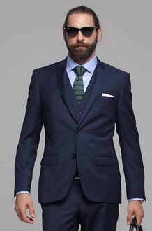 Savile Row SSA7 2Pc Suit - Thomson's Suits Ltd - Navy - 100T - 41278